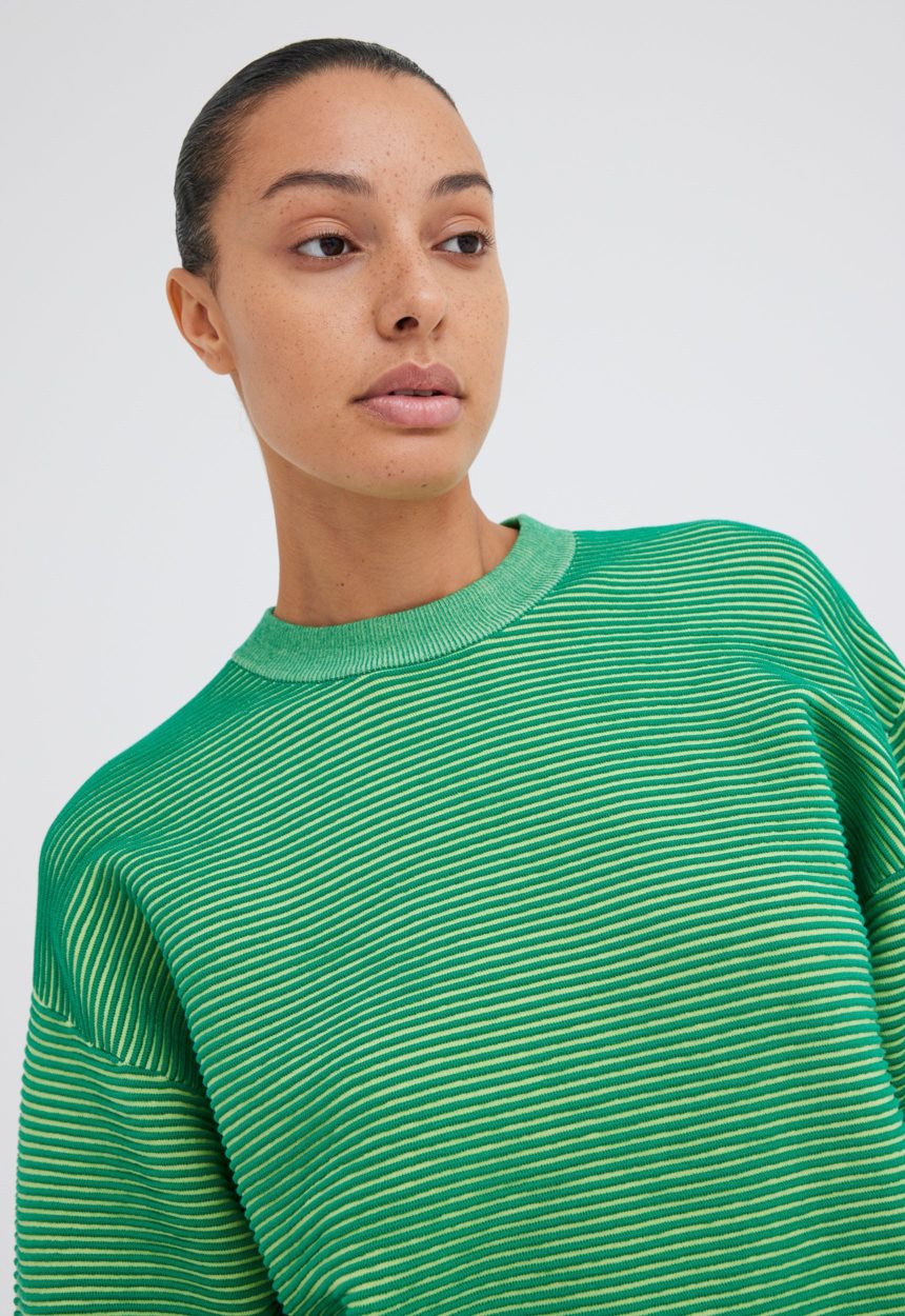 Jac + Jack NAGNATA Sonny Crew Neck Sweater - Tropic Green / Lime